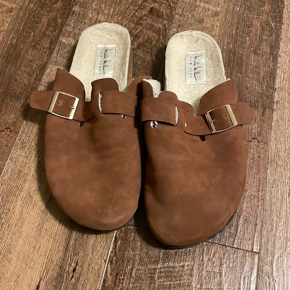 Nicole Miller Fuzzy Mules